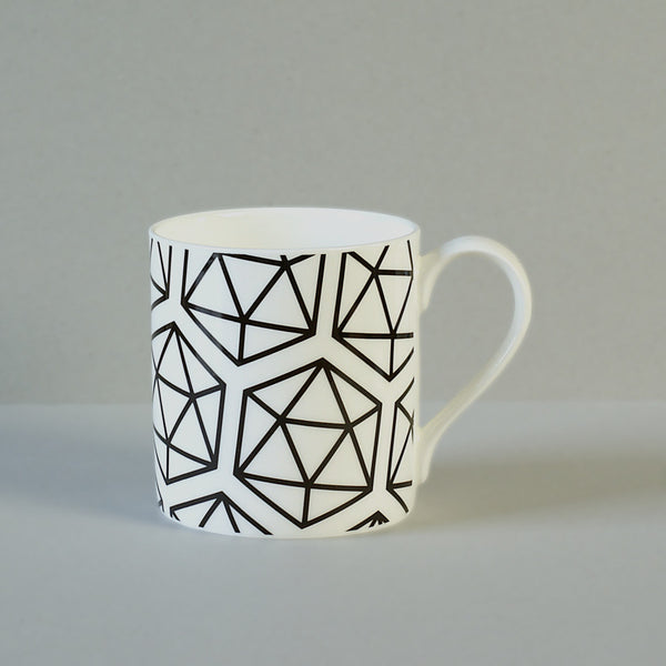 Black Icosahedron mug