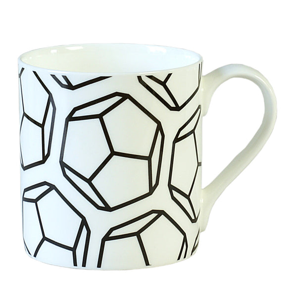 Black dodecahedron mug