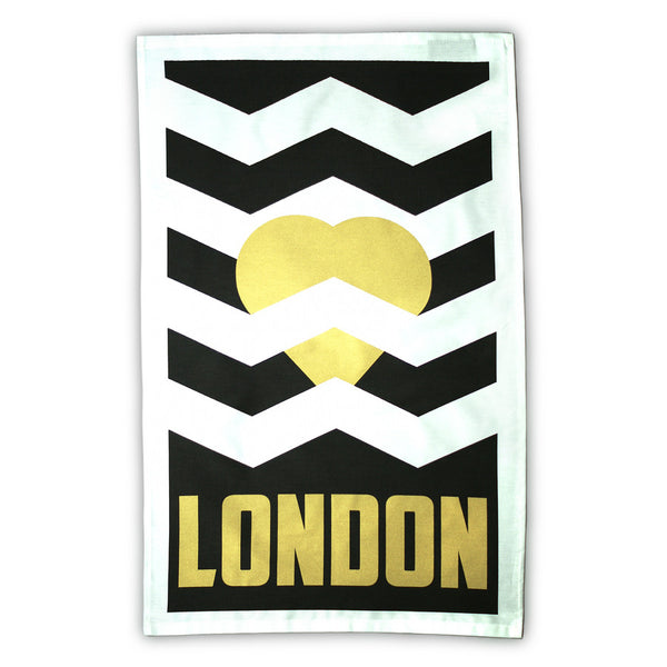 Heart London tea towel
